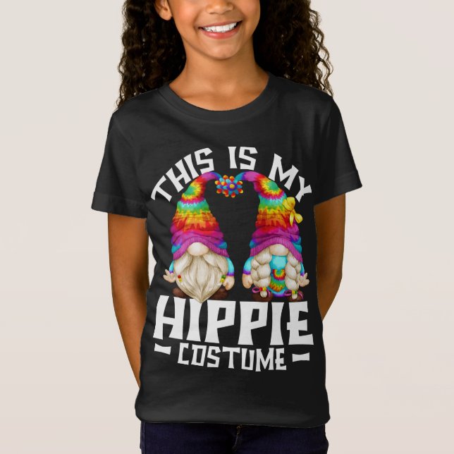 Camiseta Este es mi disfraz hippie disfrazado divertido Gno (Anverso)