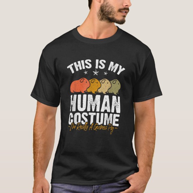 Camiseta Este es mi disfraz humano de Guinea Cerdo Lover Ha (Anverso)