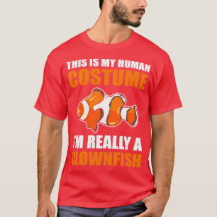 Camiseta Este es mi disfraz humano, de verdad soy un pez gl