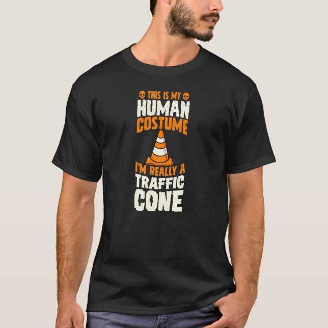 Camiseta Este es mi disfraz humano, en realidad soy un cono (Anverso)