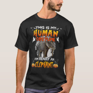 Camiseta Este es mi disfraz humano, en realidad soy un elef