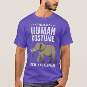 Camiseta Este es mi disfraz humano, en realidad soy un elef