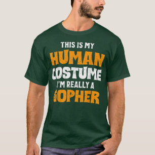 Camiseta Este es mi disfraz humano, en realidad soy un Goph