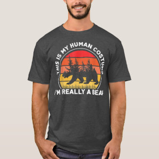 Camiseta Este es mi disfraz humano, en realidad soy un oso