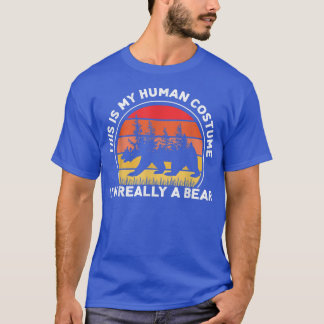 Camiseta Este es mi disfraz humano, en realidad soy un oso 