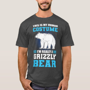 Camiseta Este es mi disfraz humano, en realidad soy un oso 