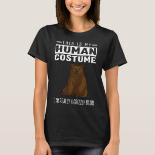 Camiseta Este es mi disfraz humano, en realidad soy un oso 