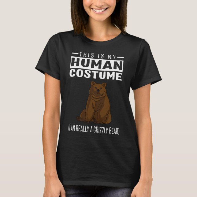 Camiseta Este es mi disfraz humano, en realidad soy un oso  (Anverso)