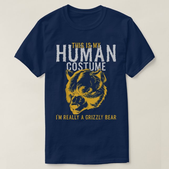 Camiseta Este es mi disfraz humano, en realidad soy un oso  (Diseño del anverso)