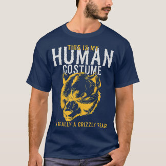 Camiseta Este es mi disfraz humano, en realidad soy un oso 