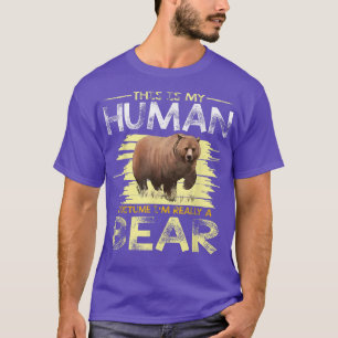 Camiseta Este es mi disfraz humano, en realidad soy un oso