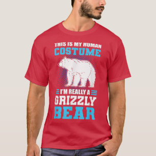Camiseta Este es mi disfraz humano, en realidad soy un oso