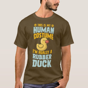 Camiseta Este es mi disfraz humano, en realidad soy un pato
