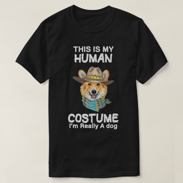 Camiseta Este es mi disfraz humano, en realidad soy un perr (Diseño del anverso)