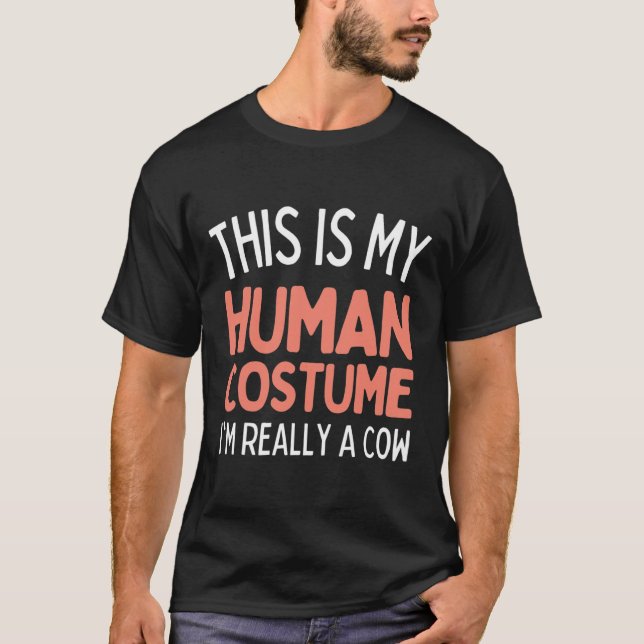 Camiseta Este es mi disfraz humano, en realidad soy una vac (Anverso)