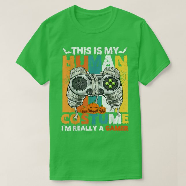 Camiseta Este es mi disfraz humano Gaming Controllers (Diseño del anverso)