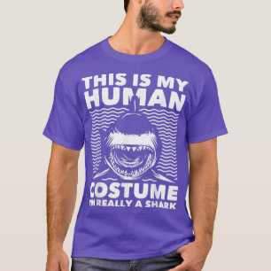 Camiseta Este es mi disfraz humano: los amantes del tiburón