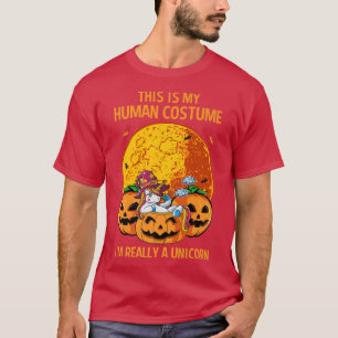 Camiseta Este es mi disfraz humano para el que realmente so