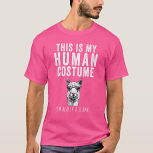 Camiseta Este es mi disfraz humano que realmente soy una ll
