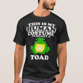 Camiseta Este es mi disfraz humano, realmente soy un sapo