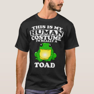 Camiseta Este es mi disfraz humano, realmente soy un sapo