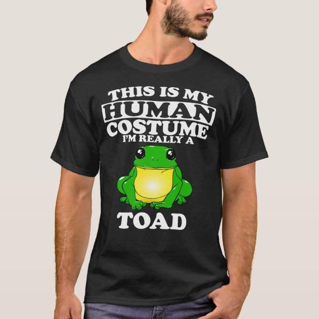 Camiseta Este es mi disfraz humano, realmente soy un sapo (Anverso)
