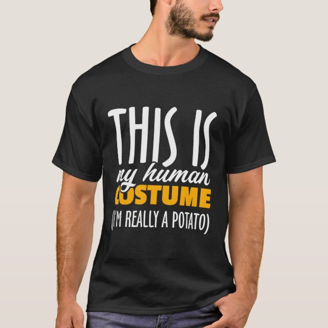 Camiseta Este Es Mi Disfraz Humano, Realmente Soy Una Tía D (Anverso)