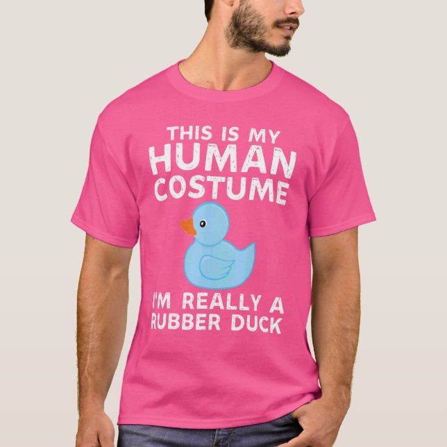 Camiseta Este Es Mi Disfraz Humano. Soy En Realidad Un Pato (Anverso)