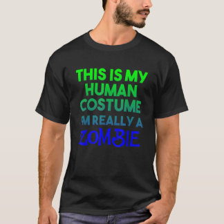 Camiseta Este es mi disfraz humano. Soy realmente Halloween