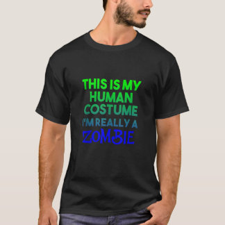 Camiseta Este es mi disfraz humano. Soy realmente Halloween
