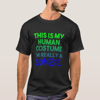 Camiseta Este es mi disfraz humano. Soy realmente Halloween
