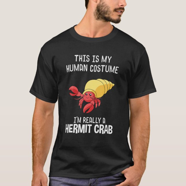 Camiseta Este es mi disfraz humano, soy realmente un cangre (Anverso)