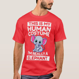 Camiseta Este Es Mi Disfraz Humano. Soy Realmente Un Elefan