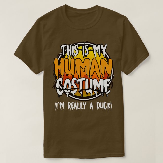 Camiseta Este Es Mi Disfraz Humano. Soy Realmente Un Gracio (Diseño del anverso)