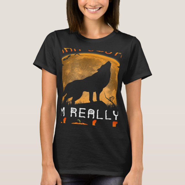 Camiseta Este es mi disfraz humano, soy realmente un Hallow (Anverso)