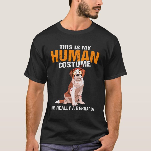 Camiseta Este Es Mi Disfraz Humano. Soy Realmente Un Hombre (Anverso)