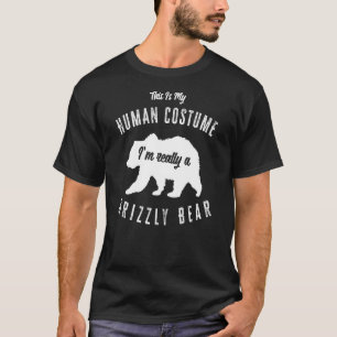 Camiseta Este Es Mi Disfraz Humano. Soy Realmente Un Oso Gr