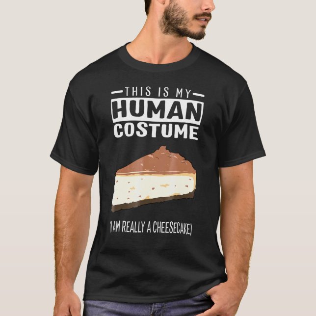 Camiseta Este Es Mi Disfraz Humano. Soy Realmente Un Pastel (Anverso)
