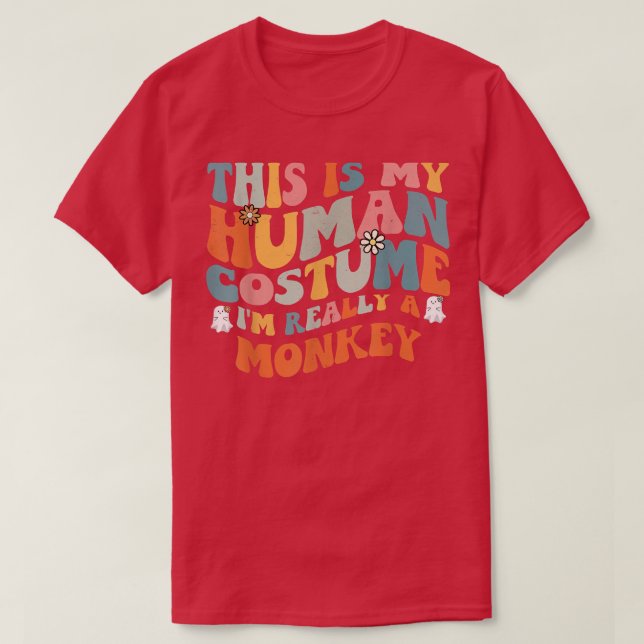 Camiseta Este es mi disfraz humano, soy realmente un retro  (Diseño del anverso)