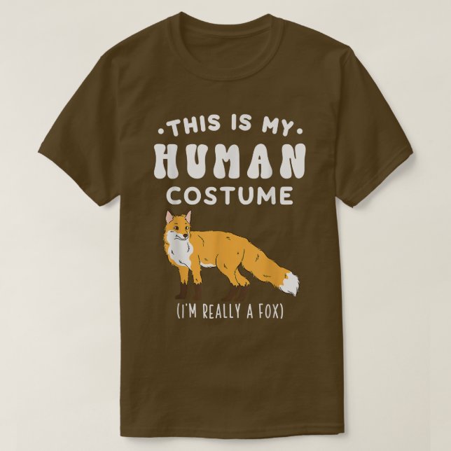 Camiseta Este Es Mi Disfraz Humano. Soy Realmente Un TeeFun (Diseño del anverso)