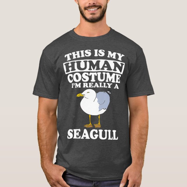 Camiseta Este Es Mi Disfraz Humano. Soy Realmente Una Gavio (Anverso)