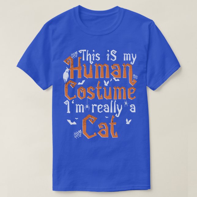 Camiseta Este Es Mi Disfraz Humano. Soy Realmente Una Hallo (Diseño del anverso)