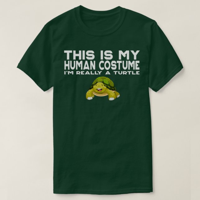 Camiseta Este Es Mi Disfraz Humano. Soy Realmente Una Tortu (Diseño del anverso)