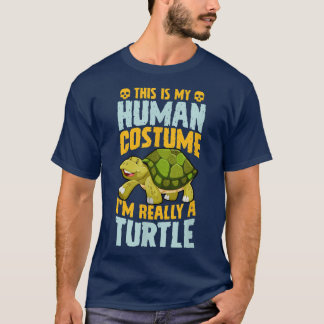 Camiseta Este Es Mi Disfraz Humano. Soy Realmente Una Tortu