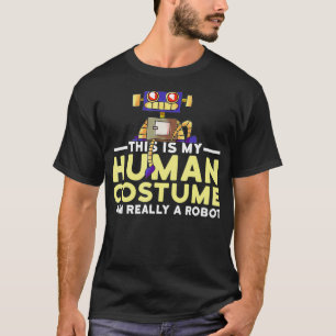 Camiseta Este Es Mi Disfraz Humano, Soy Robot Halloween Rob