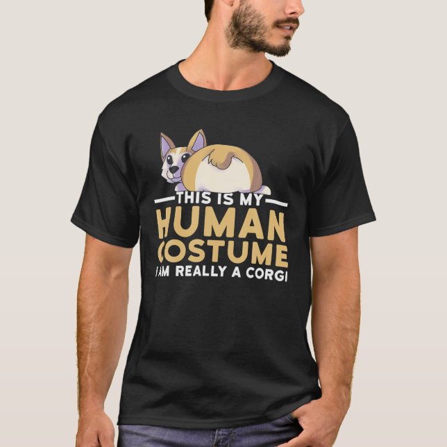 Camiseta Este es mi disfraz humano. Soy un Halloween de Per (Anverso)