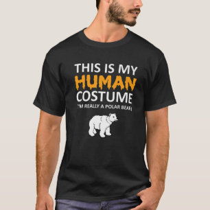 Camiseta Este es mi disfraz humano. Soy un oso polar.