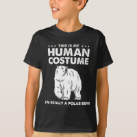Este es mi disfraz humano. Soy un oso polar.