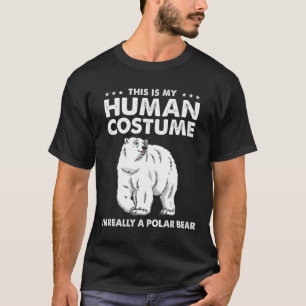 Camiseta Este es mi disfraz humano. Soy un oso polar.