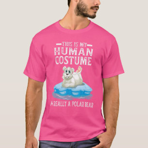 Camiseta Este es mi disfraz humano. Soy un oso polar.